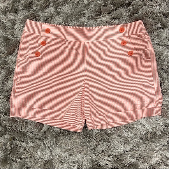 Kenar women orange and white stripes,front buttons closure. Size 8. Used. - Picture 8 of 9